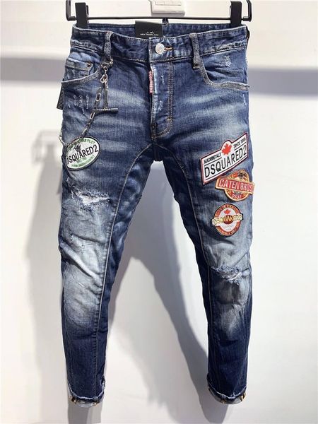 ss20 d2 brand designer men denim biker jeans embroidery pants fashion holes trousers italy size 44-54 a356
ss20 d2 brand designer men denim biker jeans embroidery pants fashion holes trousers italy size 44-54 a356