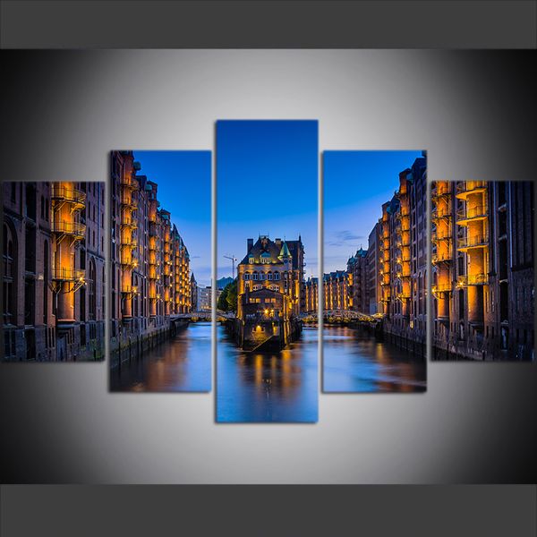 5 piece large size canvas wall art pictures creative hamburg, germany hafen hamburg art print oil painting for living room decor
5 piece large size canvas wall art pictures creative hamburg, germany hafen hamburg art print oil painting for living room decor