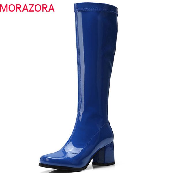 morazora 2020 new arrival knee high boots women square toe high heels boots solid colors fashion shoes woman, Black
morazora 2020 new arrival knee high boots women square toe high heels boots solid colors fashion shoes woman, Black