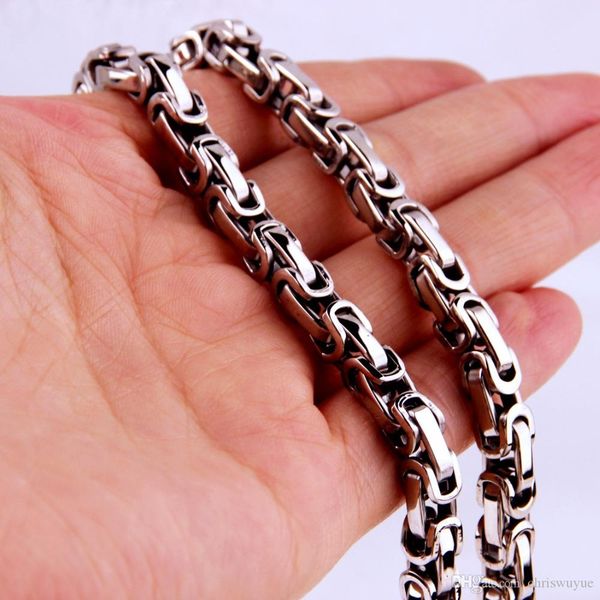 selling 5mm width byzantine chain 316l stainless steel mens band party biker necklace jewelry silver gold black chain
selling 5mm width byzantine chain 316l stainless steel mens band party biker necklace jewelry silver gold black chain