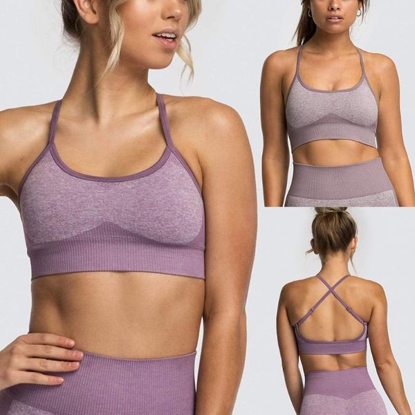 quick-drying yoga vest fitness sports bra solid high stretch women seamless cross backless breathable push up underwear, White;black
quick-drying yoga vest fitness sports bra solid high stretch women seamless cross backless breathable push up underwear, White;black