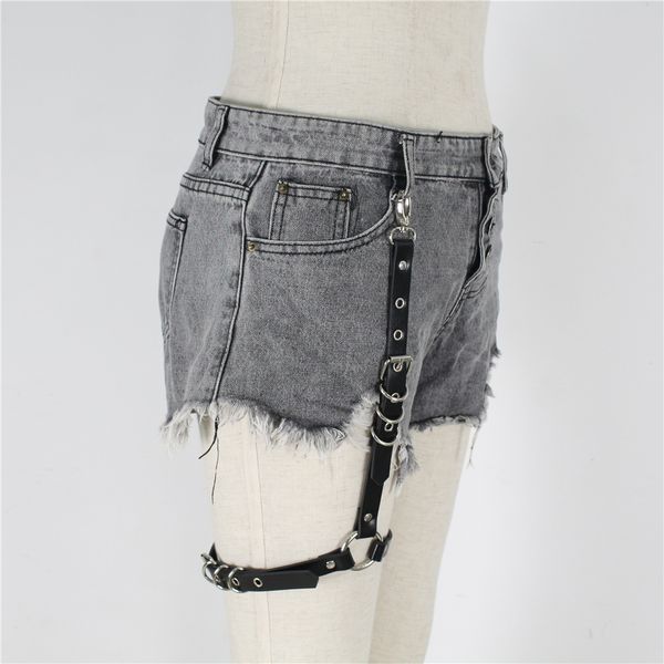 wholesale-fullyoung women fashion harajuku single strap clip leather punk suspender hook adjustable leg cage handmade sock garter, Black;white
wholesale-fullyoung women fashion harajuku single strap clip leather punk suspender hook adjustable leg cage handmade sock garter, Black;white