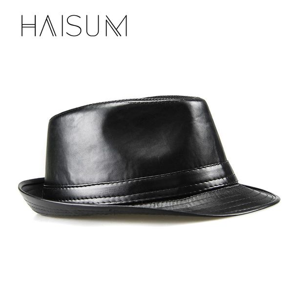 2020 new limited cappelli cappello chapeau homme haisum fashion men pu leather fedora hats vintage jazz hat hip hop trilby cs33, Blue;gray
2020 new limited cappelli cappello chapeau homme haisum fashion men pu leather fedora hats vintage jazz hat hip hop trilby cs33, Blue;gray