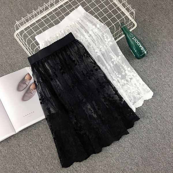 2019 women mesh hollow out skirts fashion casual elegant lace transparent skirt stars overskirt midi a line long skirt, Black
2019 women mesh hollow out skirts fashion casual elegant lace transparent skirt stars overskirt midi a line long skirt, Black