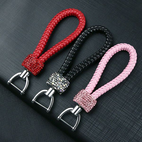 colorful braided leather rhinestone key chain fashion for car key holder creative present, Silver
colorful braided leather rhinestone key chain fashion for car key holder creative present, Silver