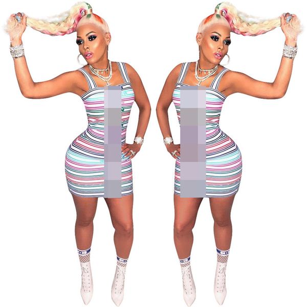 2019 designer woman summer dresses contrast color stripe one-piece bodycon dress women luxury short skirts party dress clothing c61907, White
2019 designer woman summer dresses contrast color stripe one-piece bodycon dress women luxury short skirts party dress clothing c61907, White