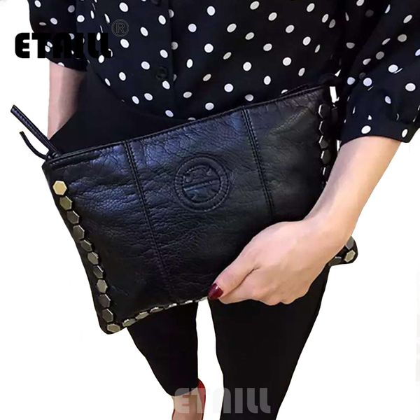 2017 stud envelope clutch luxury women pu leather designer rivet evening bag punk hand bag black designer brand cross body
2017 stud envelope clutch luxury women pu leather designer rivet evening bag punk hand bag black designer brand cross body
