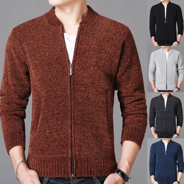 2019 men winter fashion turndown collar knit jacket warmth weater male long sleeve solid thick mens cardigan sweater new arrival, White;black
2019 men winter fashion turndown collar knit jacket warmth weater male long sleeve solid thick mens cardigan sweater new arrival, White;black