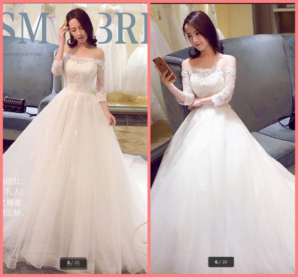 real picture bohemian wedding dress 2019 ball gown 3/4 sleeve beaded white lace wedding gowns court train wedding dress
real picture bohemian wedding dress 2019 ball gown 3/4 sleeve beaded white lace wedding gowns court train wedding dress