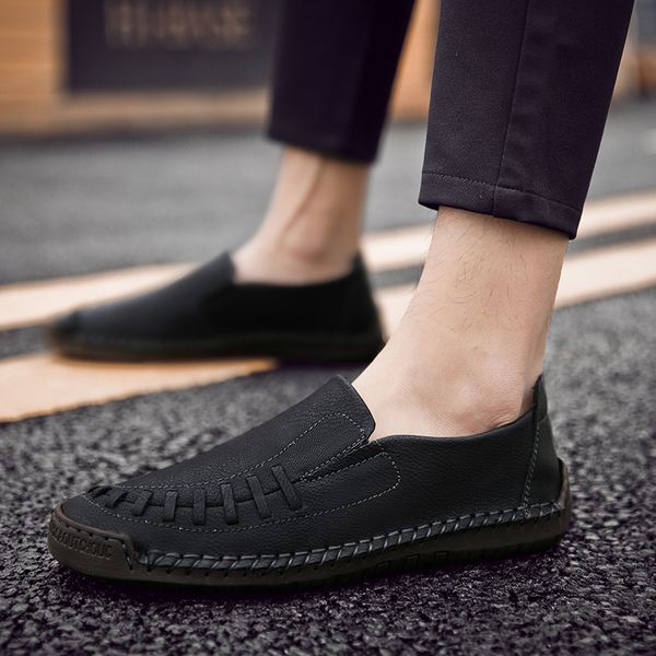 summer leather men loafers fashion casual style men shoes breathable driving shoes male moccasins soft slip on male loafers, Black
summer leather men loafers fashion casual style men shoes breathable driving shoes male moccasins soft slip on male loafers, Black