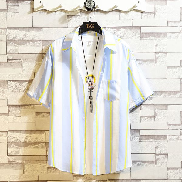 summer striped shirt men's fashion contrast color business casual shirt men streetwear wild loose short sleeve mens -5xl, White;black
summer striped shirt men's fashion contrast color business casual shirt men streetwear wild loose short sleeve mens -5xl, White;black
