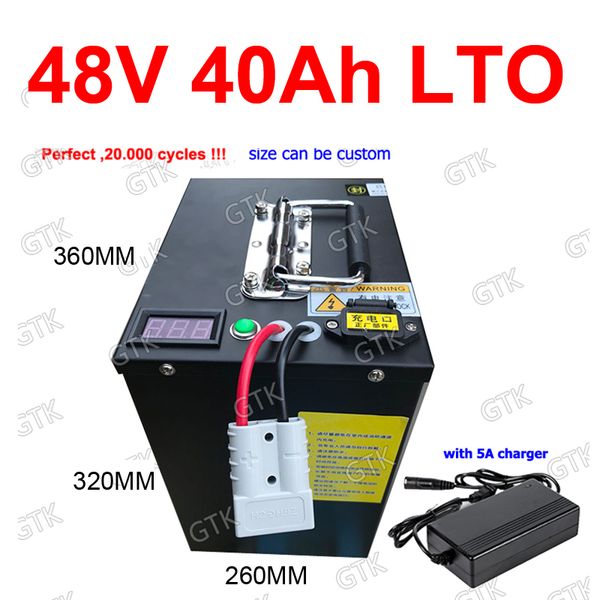 gtk 48v 40ah lto литиевый титанат батарейного блока bms для 3000w солнечной энергии для хранения велосипедов скутеров гольф корзины мотоцикл
gtk 48v 40ah lto литиевый титанат батарейного блока bms для 3000w солнечной энергии для хранения велосипедов скутеров гольф корзины мотоцикл