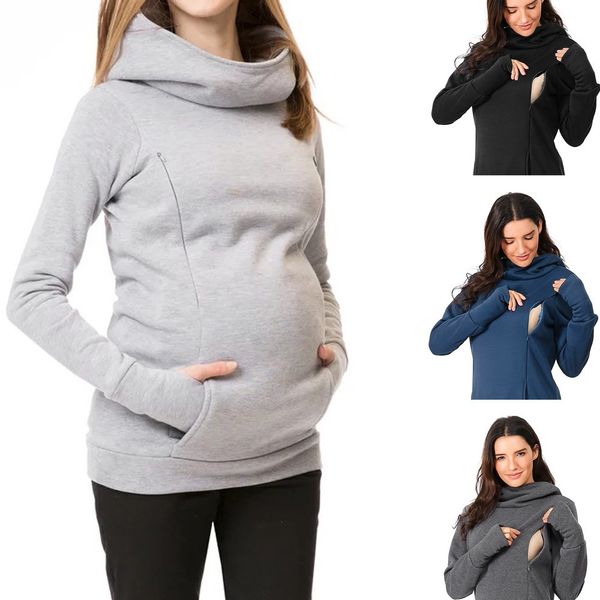 maternity sweatshirt women nursing maternity long sleeves hooded breastfeeding hoodie pregnant women long sleeve hooded sweater, White
maternity sweatshirt women nursing maternity long sleeves hooded breastfeeding hoodie pregnant women long sleeve hooded sweater, White