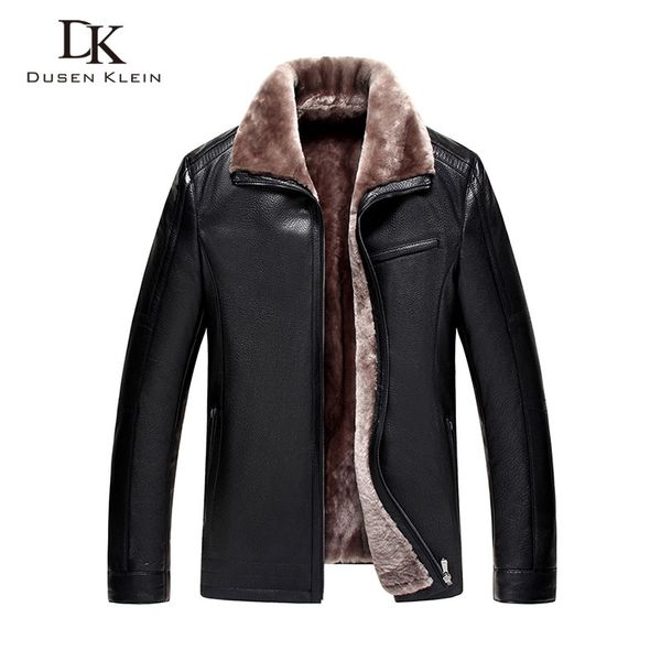 winter men leather jackets dusen new men wool liner and collar male smart leather coat sheepskin, Black
winter men leather jackets dusen new men wool liner and collar male smart leather coat sheepskin, Black