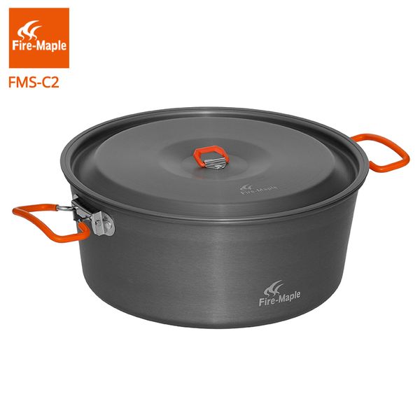 fire-maple feast cook 4.4l portable pot outdoor camping cooking picnic cookware fire flat pan 700g fmc-c2
