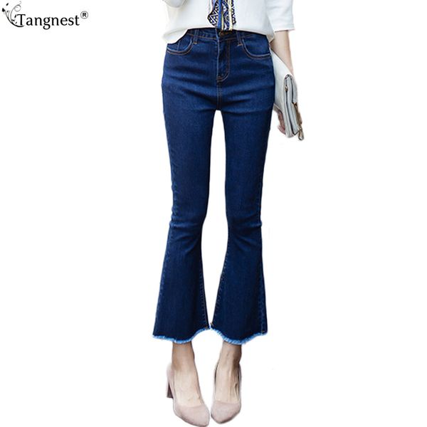 tangnest edge tassel ankle length flared jeans 2020 fashion woman skinny bugle pants bell-bottom denim trousers plus wkn477, Blue
tangnest edge tassel ankle length flared jeans 2020 fashion woman skinny bugle pants bell-bottom denim trousers plus wkn477, Blue