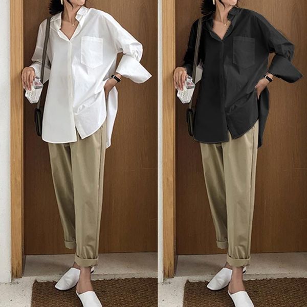 women white shirt solid long sleeve casual turn-down collar style women loose blouses female blouse
women white shirt solid long sleeve casual turn-down collar style women loose blouses female blouse