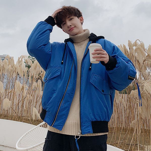 winter short coat men's warm thick fashion parka men solid color casual cotton hooded coat street wild loose down jacket men, Black
winter short coat men's warm thick fashion parka men solid color casual cotton hooded coat street wild loose down jacket men, Black