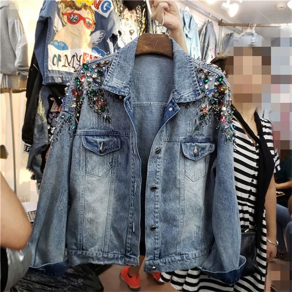 tyhru bfjean jacket women oversized crop color diamonds denim jackets vintage casual loose coat women streetwear, Black;brown
tyhru bfjean jacket women oversized crop color diamonds denim jackets vintage casual loose coat women streetwear, Black;brown