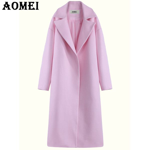 women pink wool coat long sleeve casual woolen winter cape new arrival outerwear clothing fall workwear for office ladies, Black
women pink wool coat long sleeve casual woolen winter cape new arrival outerwear clothing fall workwear for office ladies, Black