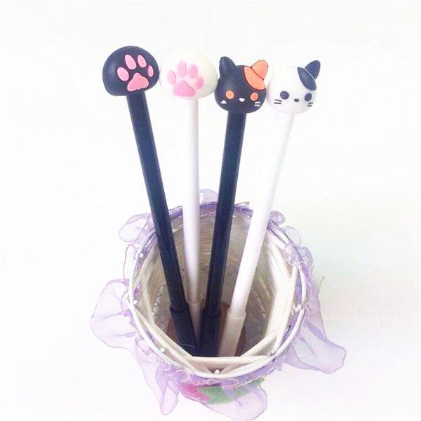 

48pcs/lot kawaii little cat & gel pen 0.5mm black students'diy drawing pen sketch pens wholesale office school supplies