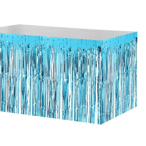 banquet table skirt grass tinsel shimmer table skirts metallic foil fringe table skirt for party wedding decoration home textile
banquet table skirt grass tinsel shimmer table skirts metallic foil fringe table skirt for party wedding decoration home textile