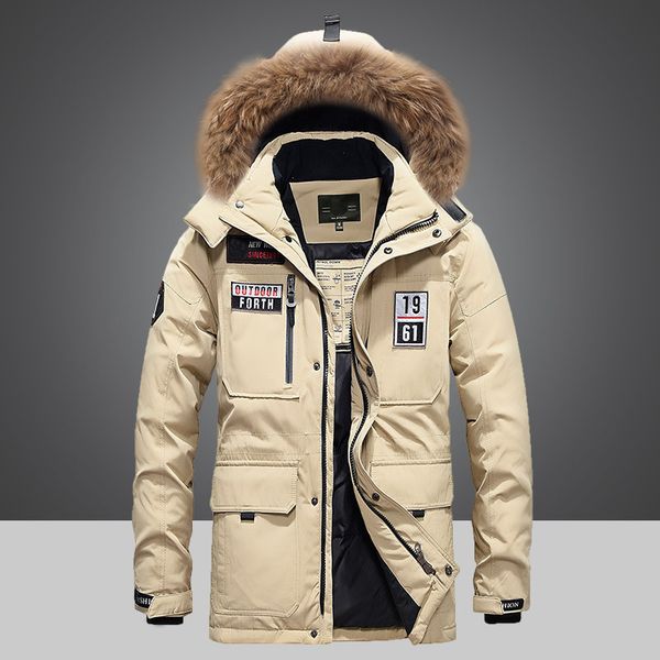 men's wear winter down jackets male loose coat thickening outdoors will code man heavy seta lead down jackets 8820a, Black
men's wear winter down jackets male loose coat thickening outdoors will code man heavy seta lead down jackets 8820a, Black
