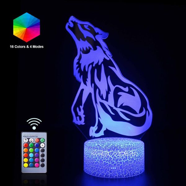 wolf remote 3d led night light 16 color cartoon table lamp sleep nightlight luminaria kid toy birthday christmas halloween gift
wolf remote 3d led night light 16 color cartoon table lamp sleep nightlight luminaria kid toy birthday christmas halloween gift