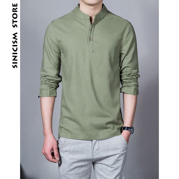 sinicism store cotton linen men shirts man long sleeve solid color stand collar chinese clothes male big size casual shirts, White;black
sinicism store cotton linen men shirts man long sleeve solid color stand collar chinese clothes male big size casual shirts, White;black