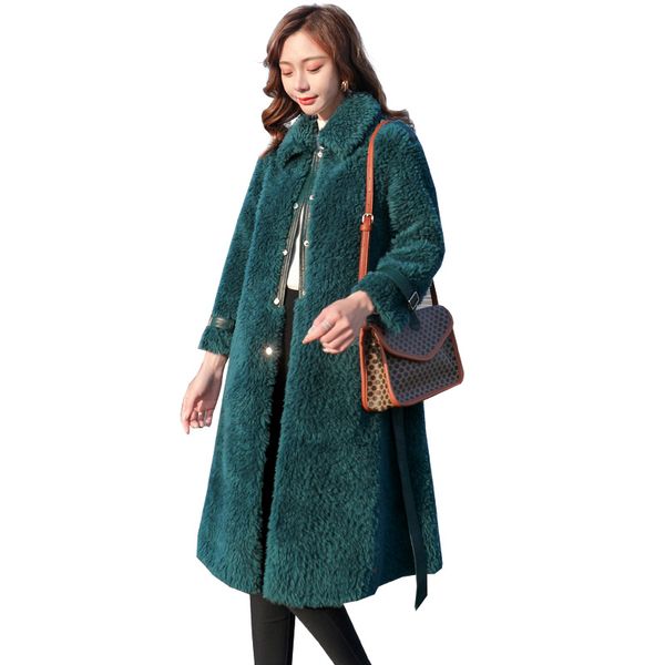 women's wool & blends woolen coat mid-length turn down collar particle fleece warm woman coats fashion casual 2021 winter lambswool lux, Black
women's wool & blends woolen coat mid-length turn down collar particle fleece warm woman coats fashion casual 2021 winter lambswool lux, Black