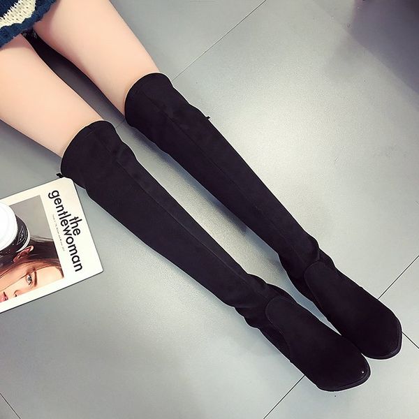 wertzk 2019 autumn/winter new style with velvet boots thick heel boots for women show thin knight high black e266
wertzk 2019 autumn/winter new style with velvet boots thick heel boots for women show thin knight high black e266