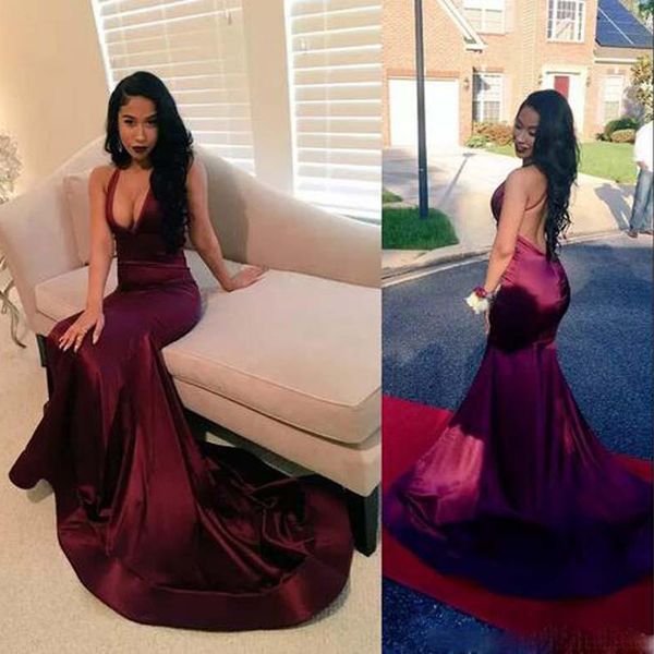 2020 black girls deep v-neck backless long mermaid prom dresses spaghetti straps formal evening party dresses
2020 black girls deep v-neck backless long mermaid prom dresses spaghetti straps formal evening party dresses