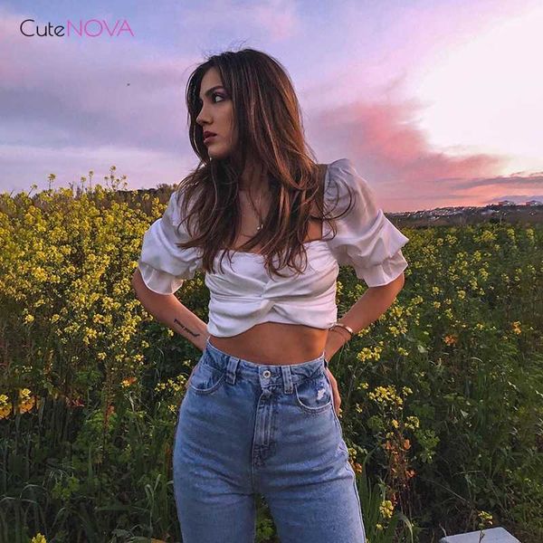 cutenova white sxey square neck zipper skinny short sleeve crop 2020 summer women casual streetwear party club solid clothes
cutenova white sxey square neck zipper skinny short sleeve crop 2020 summer women casual streetwear party club solid clothes