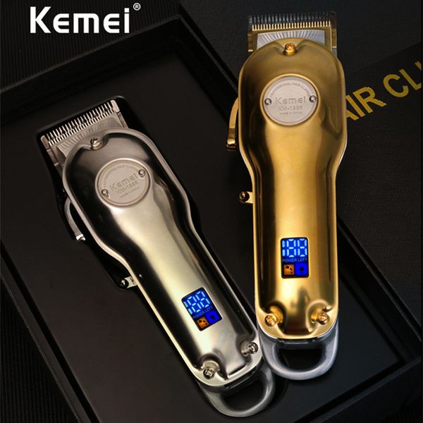 eu plug kemei 1986 professional electric all metal hair clipper lcd digital cordless hair trimmer men silver gold haircut machine barber
eu plug kemei 1986 professional electric all metal hair clipper lcd digital cordless hair trimmer men silver gold haircut machine barber
