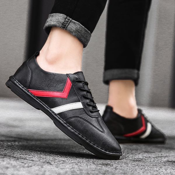 korean version outdoor men sneakers comfortable leather sneakers lac-up casual shoes zapatillas hombre ing, Black
korean version outdoor men sneakers comfortable leather sneakers lac-up casual shoes zapatillas hombre ing, Black