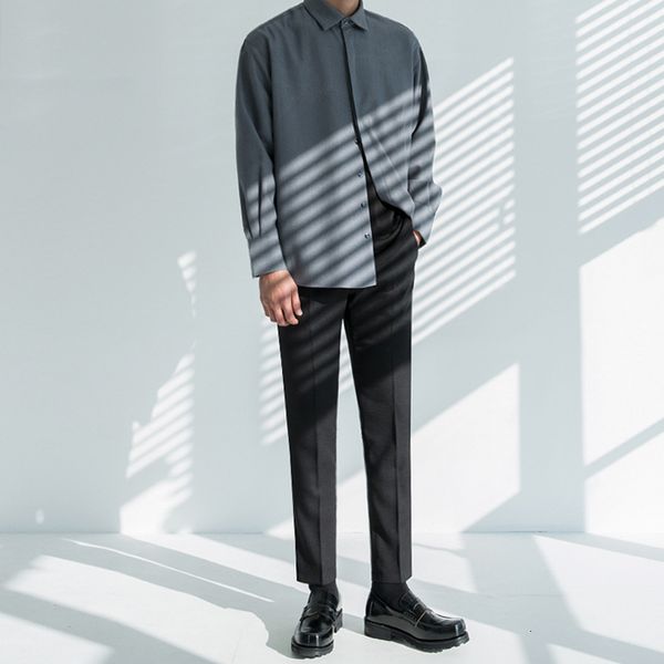 men's shirts fall 2019 new slim solid color single-breasted long-sleeved shirt loose casual lapel personality youth men's wear, White;black
men's shirts fall 2019 new slim solid color single-breasted long-sleeved shirt loose casual lapel personality youth men's wear, White;black