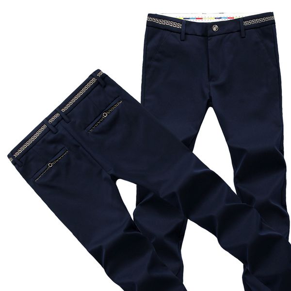 pants men 2018 spring and summer new british wind business slim casual pants / large size straight cotton trousers, Black
pants men 2018 spring and summer new british wind business slim casual pants / large size straight cotton trousers, Black