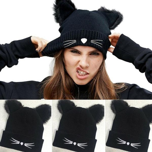 ladies knitted hat fashion cat ears 2019 funny christmas women acrylic warm winter beanie crochet fur ski cap winter jj20000, Blue;gray
ladies knitted hat fashion cat ears 2019 funny christmas women acrylic warm winter beanie crochet fur ski cap winter jj20000, Blue;gray