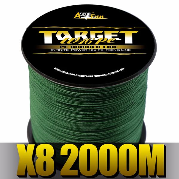 ascon fish braided fishing line 8 strands 2000m multifilament line for fishing carp super strong tippet saltwater freshwater
ascon fish braided fishing line 8 strands 2000m multifilament line for fishing carp super strong tippet saltwater freshwater