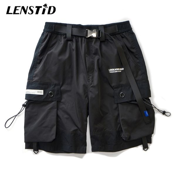 lenstid 3m reflective multi pockets ribbon cargo joggers baggy shorts with belt streetwear men hip hop fashion short pants, White;black
lenstid 3m reflective multi pockets ribbon cargo joggers baggy shorts with belt streetwear men hip hop fashion short pants, White;black