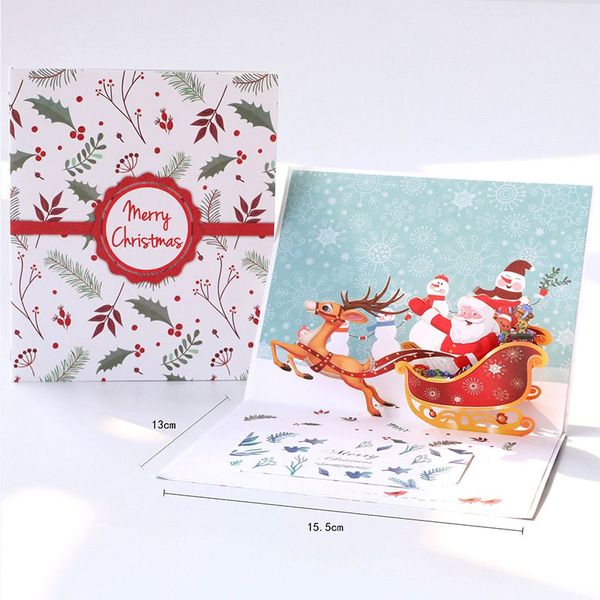 christmas santa claus and reindeer sleigh 3d popup greeting christmas cards for xmas holiday party invitations gift cards
christmas santa claus and reindeer sleigh 3d popup greeting christmas cards for xmas holiday party invitations gift cards