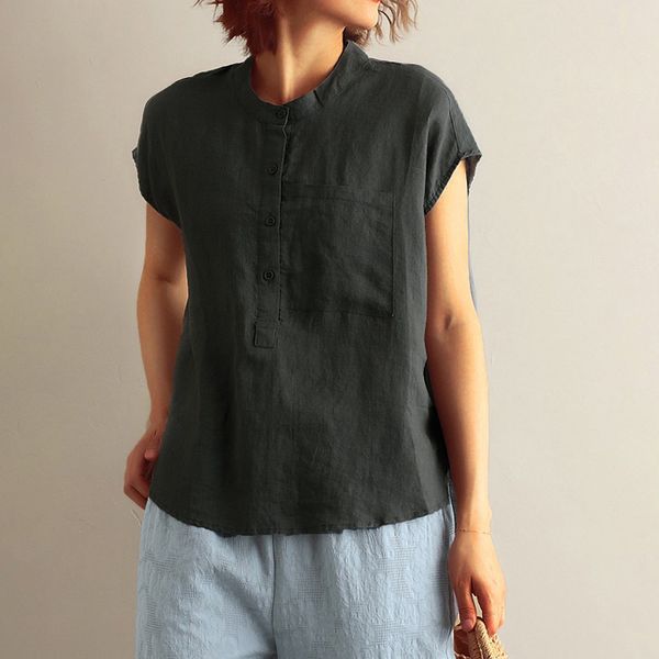 womail 2019 sleeveless solid color fashion women o-neck linen material summer soft new female t-shirt 19may01, White
womail 2019 sleeveless solid color fashion women o-neck linen material summer soft new female t-shirt 19may01, White
