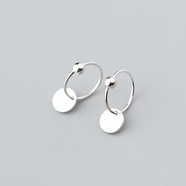round charm 925 sterling silver hoop earrings simple cute geometry earings female personality fashion jewelry accessories 2020, Golden;silver
round charm 925 sterling silver hoop earrings simple cute geometry earings female personality fashion jewelry accessories 2020, Golden;silver