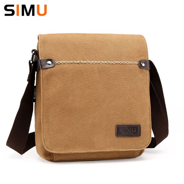 simu men message bag leisure canvas male shoulder bag 2017 new crossbody bags 24*8*26cm