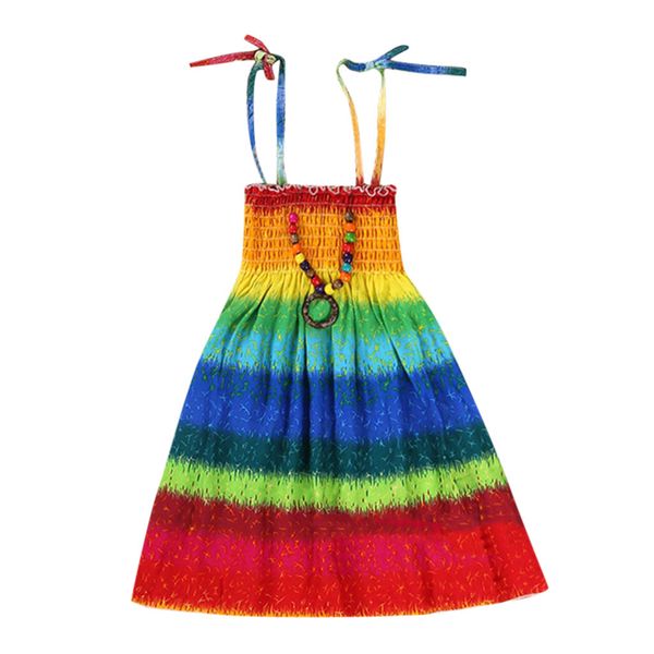 girls summer dress cotton floral beach straps casual princess party dresses children costume for kids clothes k0313, Red;yellow
girls summer dress cotton floral beach straps casual princess party dresses children costume for kids clothes k0313, Red;yellow