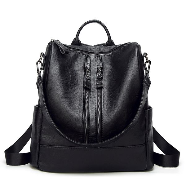 2020 new fashion woman backpack youth pu leather backpacks for teenage girls female school shoulder bag black pack
2020 new fashion woman backpack youth pu leather backpacks for teenage girls female school shoulder bag black pack