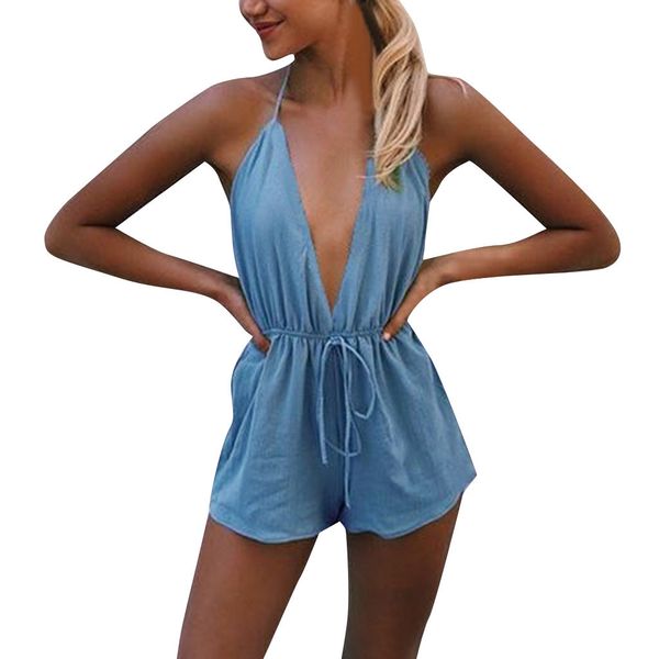 women's sling siamese mini shorts summer floral print sleeveless v-neck bow casual beach holiday jumpsuit combinaison, Black;white
women's sling siamese mini shorts summer floral print sleeveless v-neck bow casual beach holiday jumpsuit combinaison, Black;white