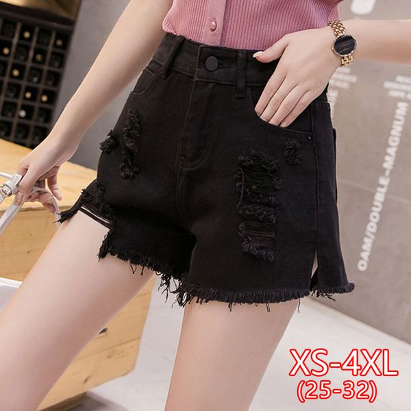hole ripped high waist jean short women denim shorts female aline korean loose tassel black blue shorts plus size woman, White;black
hole ripped high waist jean short women denim shorts female aline korean loose tassel black blue shorts plus size woman, White;black
