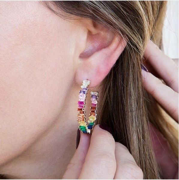 designs fancy irregular colorful cz bar hoop earrings rainbow cubic zirconia for women big punk round earrings brincos t190625, Golden;silver
designs fancy irregular colorful cz bar hoop earrings rainbow cubic zirconia for women big punk round earrings brincos t190625, Golden;silver