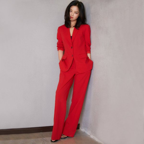 women's suit casual female suit 2 piece set blazer with wide leg pants female office lady professional wear custom made, White;black
women's suit casual female suit 2 piece set blazer with wide leg pants female office lady professional wear custom made, White;black